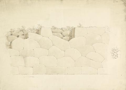 Sir Robert Smirke the younger Study of a Stone Wall