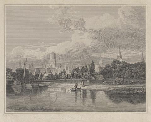 Joseph Skelton south View of Christ Church, etc. from the Meadows...
