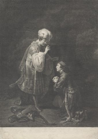 Johann Gottfried Haid Absalom's Submission to his Father, King David
