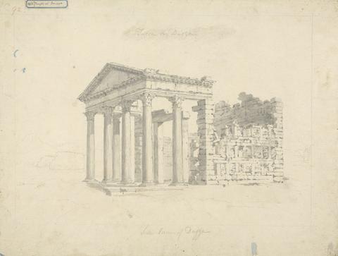 James Bruce XXII Side View of Temple at Dougga
