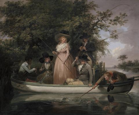 George Morland A Party Angling