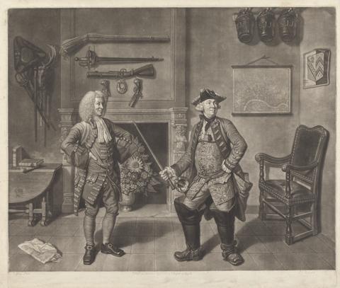 Johann Jacobus Haid Mr. Foote in the Character of Major Sturgeon in "The Mayor of Garratt"