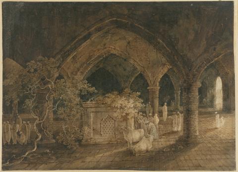 George Chinnery An Indian Tomb