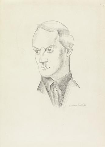 Wyndham Lewis Portrait of the Illustrator Jean de Bosschere