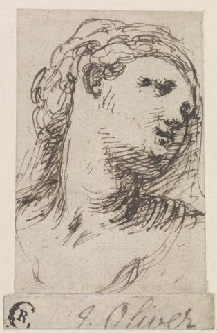 Isaac Oliver Woman's Head Inclined to the Right