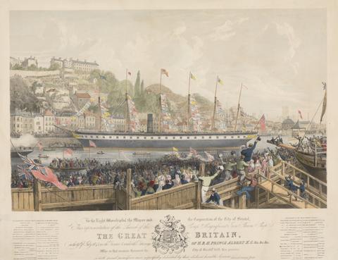 unknown artist The Launch of the Iron Steamship 'The Great Britain' at Bristol