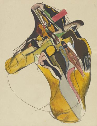 Wyndham Lewis Female Nude and Horse