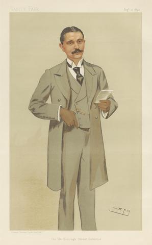 Leslie Matthew 'Spy' Ward Vanity Fair: Legal; 'The Marlborough Street Solicitor', Mr. Arthur John Edward Newton, September 21, 1893