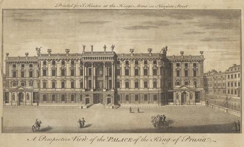 unknown artist A Perspective View of the Palace of the King of Prussia