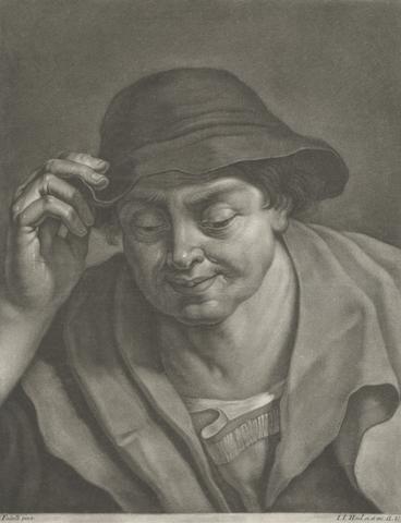Johann Jacobus Haid Man Wearing a Hat