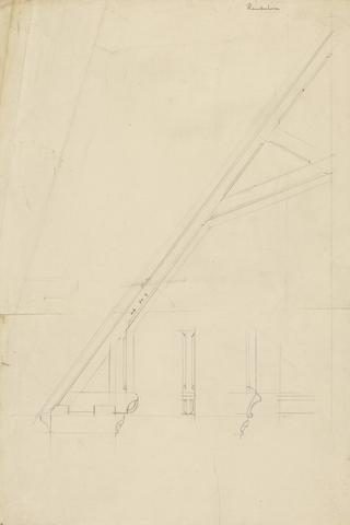 Augustus Welby Northmore Pugin Design for the Roof Truss, Rampisham Rectory