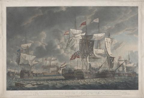 Robert Dodd Action off Cape St. Vicent, 14 February 1797