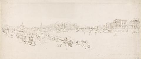 Thomas Girtin View of Pont Neuf, The Mint etc.