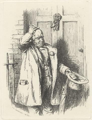 John Calcott Horsley Man at a Door