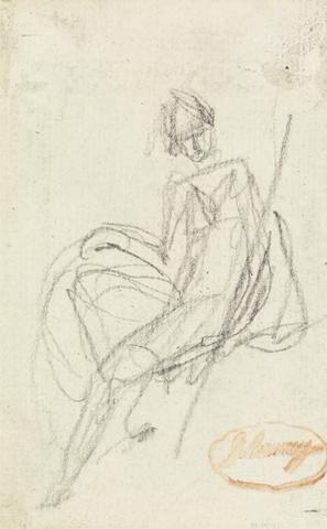George Romney Study of a Seated Woman