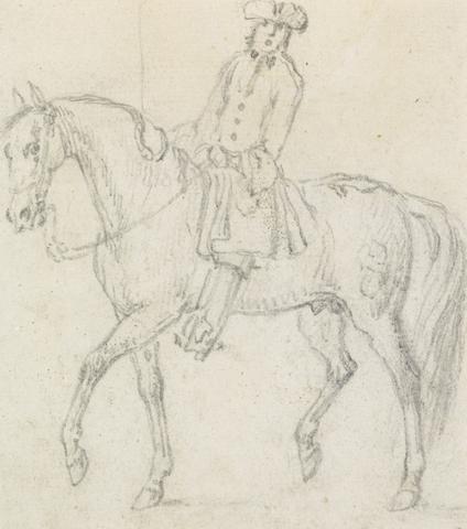 James Seymour Horse with Rider Wearing Tricorne Hat