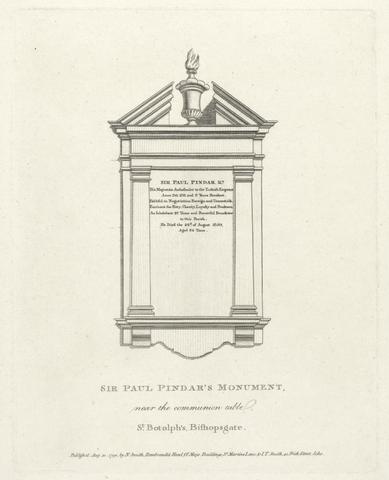 unknown artist Sir Paul Pindar's Monument in St. Botolph's Church