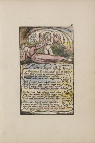 William Blake Songs of Innocence and of Experience, Plate 47, "The Angel" (Bentley 41)