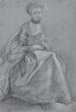 Thomas Gainsborough RA A Woman Seated