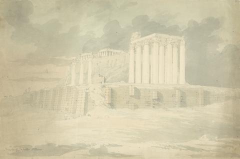 Sir Robert Smirke the younger Temple of Olympian Zeus, Athens and the Parthenon