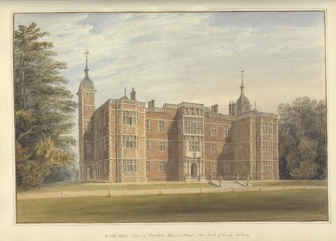 John Buckler FSA North West view of Charlton House, Kent; The Seat of Lady Wilson