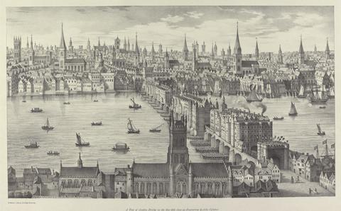 R. Martin A View of London Bridge, 1616