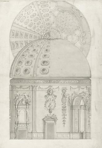 unknown artist Design for the Plasterwork Decoration of a Circular Rotunda