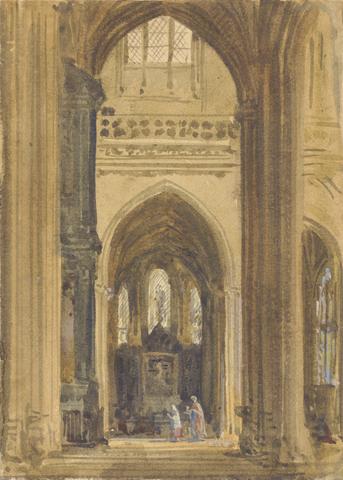 Augustus Welby Northmore Pugin Interior of a Gothic Church