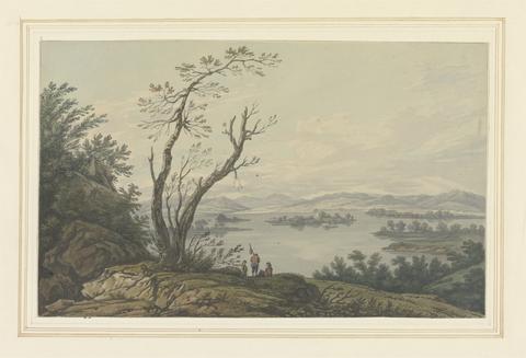 Joseph Farington View across Windermere looking to the Great Island