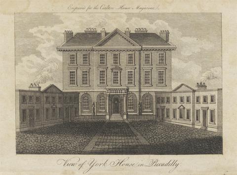 unknown artist View of York House in Piccadilly