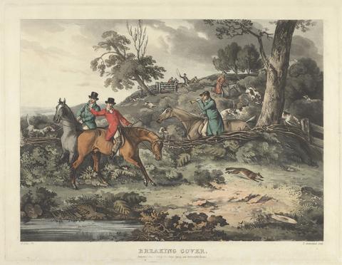 Thomas Sutherland Set of four- Fox-hunting. Breaking Cover