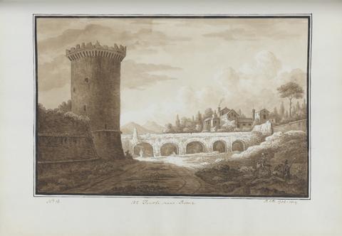Sir Richard Colt Hoare At Tivoli, near Rome