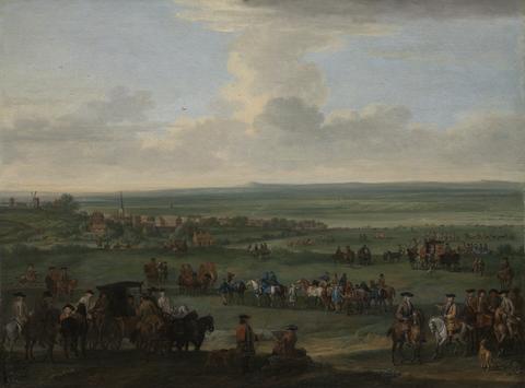 John Wootton George I at Newmarket, 4 or 5 October, 1717