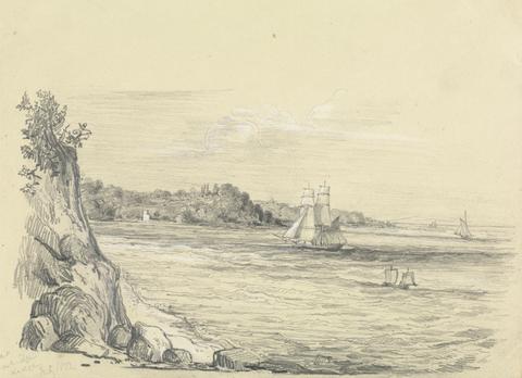 unknown artist A Coastline with Ships at Sea