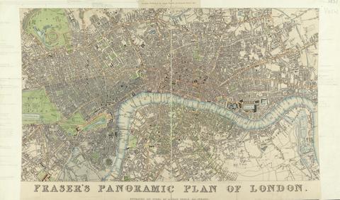 unknown artist Fraser's Panoramic Plan of London