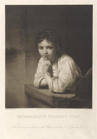 William Say Rembrandt's Peasant Girl