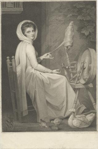 Lady Hamilton as the Spinster