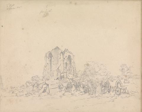 James Moore Study of the Ruins of an Abbey