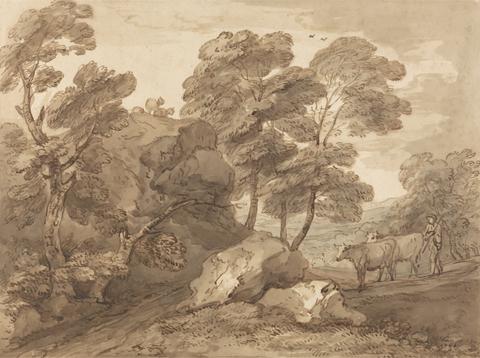 Thomas Gainsborough RA Landscape with Cows
