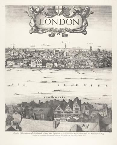 unknown artist From Hollar's `View of London, 1647' (Sheet IV)