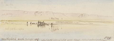 Edward Lear Near Negadeh; 8:00 A.M., 25 Feb. 1867 (549)