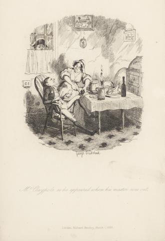 George Cruikshank Mr. Claypole as he Appeared when his Master was out.