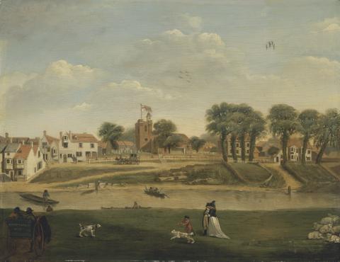 The Old Parish Church and Village, Hampton-on-Thames, Middlesex, 18th century