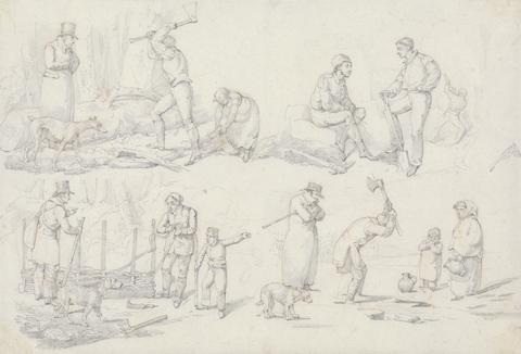 "Landscape Scenery", No. 10: Scenes with Wood-Cutters