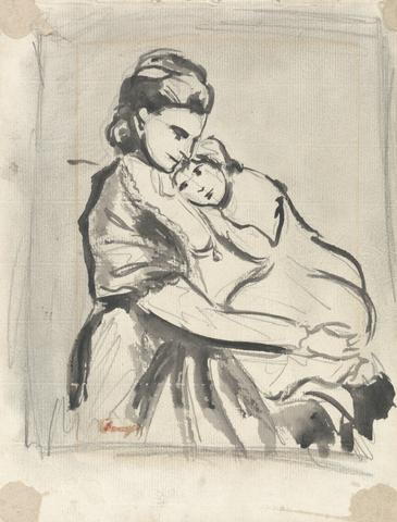 unknown artist Mrs. Johnston and Child