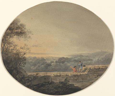William Payne Distant View of Exmouth from Exeter