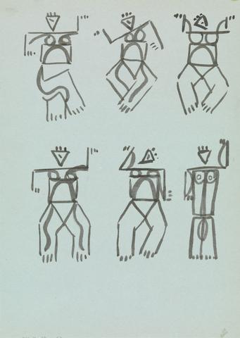 Henri Gaudier-Brzeska Six Studies of Dancing Figures