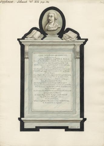 Daniel Lysons Memorial to George Keated from Isleworth Church