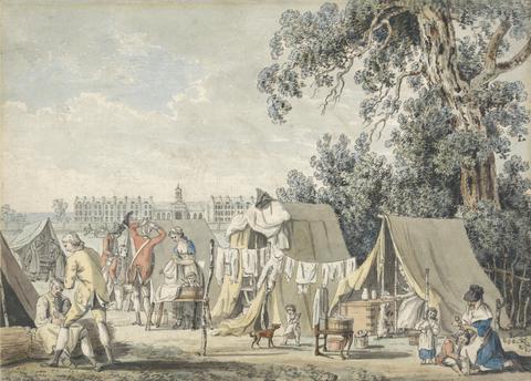 James Malton A Military Encampment in Hyde Park