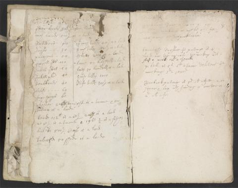 Webb, John, 1611-1672.  John Webb account book :